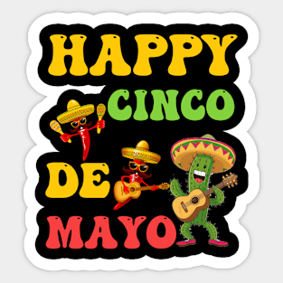 Happy cinco de mayo Sticker